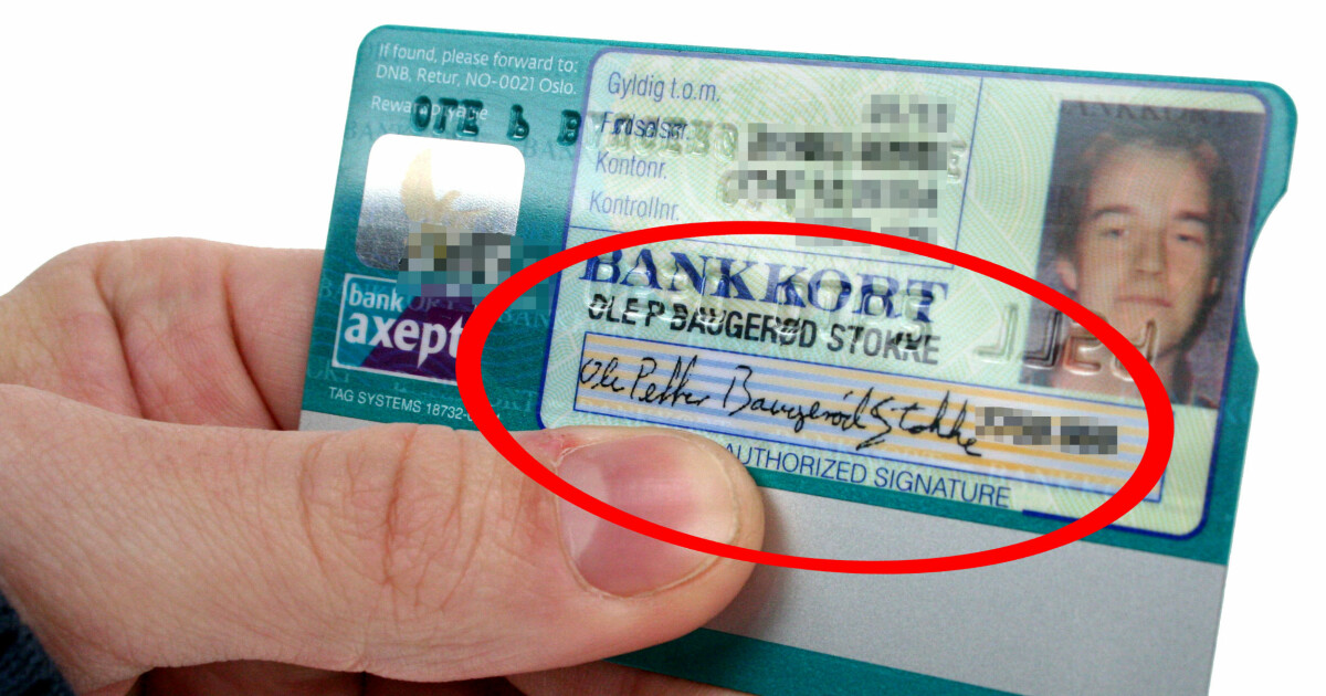 Bestille bankkort med legitimasjon dnb