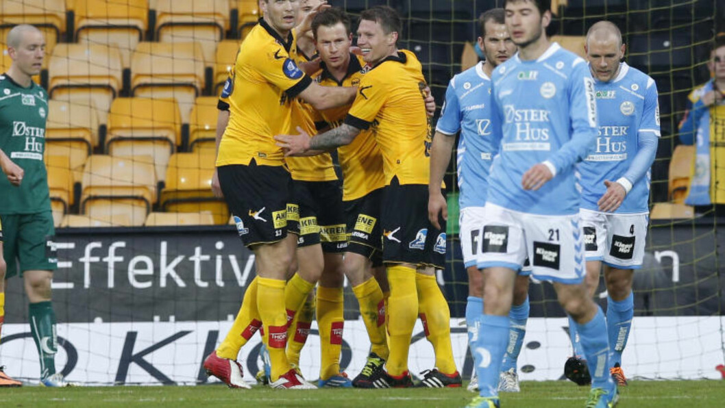 <strong>JUBEL:</strong> LSK feirer Vaagan Moens 1-0-scoring.
Foto: Terje Bendiksby / NTB scanpix <strong>JUBEL:</strong> LSK feirer Vaagan Moens 1-0-scoring.
Foto: Terje Bendiksby / NTB scanpix