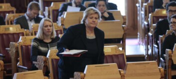 Erna vil ikke stanse norsk datalagring Erna vil ikke stanse norsk datalagring