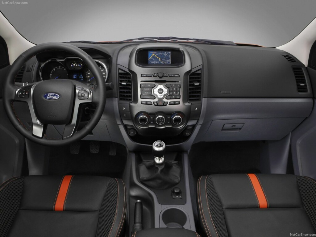 Mer personbilaktig: Interiøret i nye Ford Ranger Foto: Ford Mer personbilaktig: Interiøret i nye Ford Ranger Foto: Ford