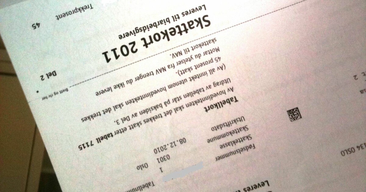 Sjekk Skattekortet Ditt Noye Dinside