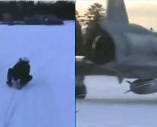 Svenske jagerflyvere finner opp ekstremsport på nytt Svenske jagerflyvere finner opp ekstremsport på nytt