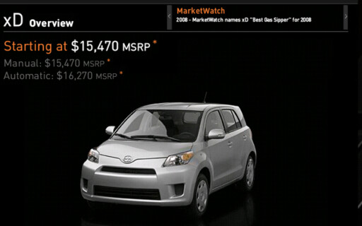 I USA selges Toyota Urban Cruiser under navnet Scion xD. Foto: Toyota I USA selges Toyota Urban Cruiser under navnet Scion xD. Foto: Toyota
