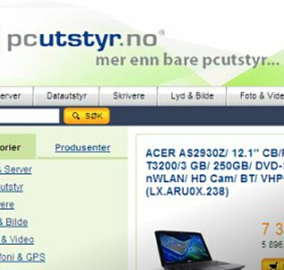 Stadig tregt i pcutstyr.no Stadig tregt i pcutstyr.no