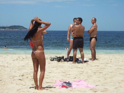 I Brasil må rumpa gjerne vises frem, men ikke brystene. Foto: Stine Okkelmo I Brasil må rumpa gjerne vises frem, men ikke brystene. Foto: Stine Okkelmo