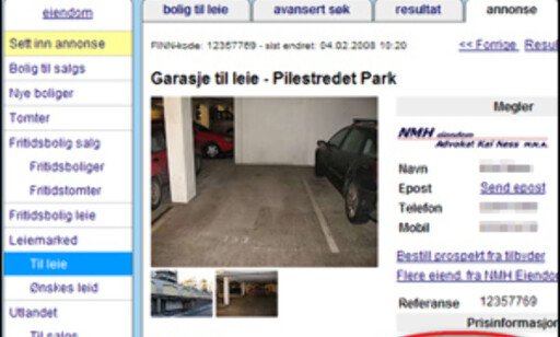 garasjeplass til salgs oslo sandefjord
