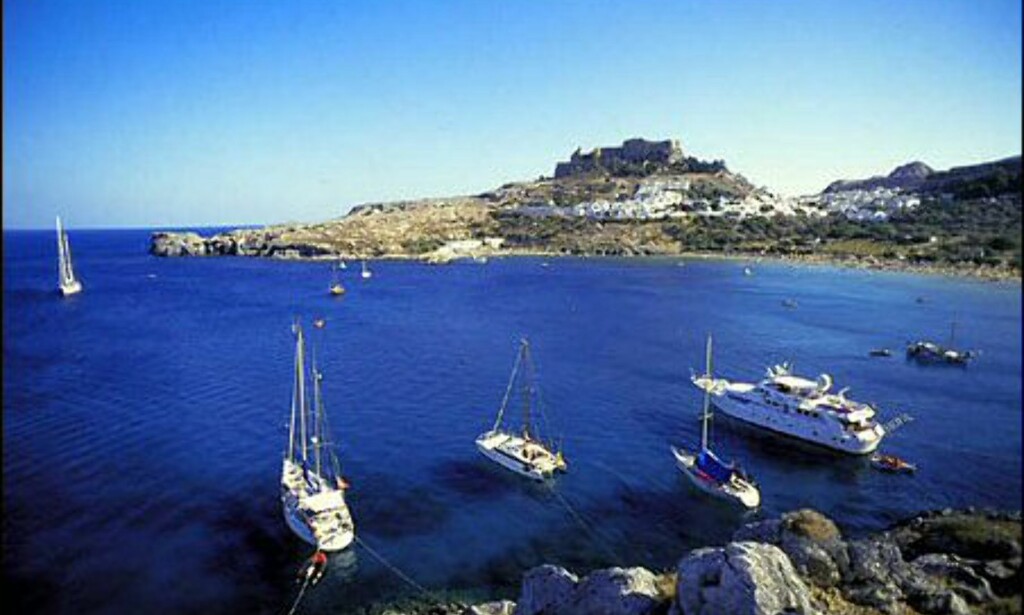 Lindos på Rhodos. Foto: Wonderful Greece Lindos på Rhodos. Foto: Wonderful Greece