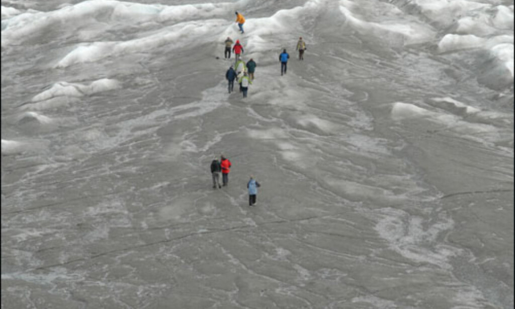 Brevandring ved Kangerlussuaq. Foto: Lars Brubæk Brevandring ved Kangerlussuaq. Foto: Lars Brubæk