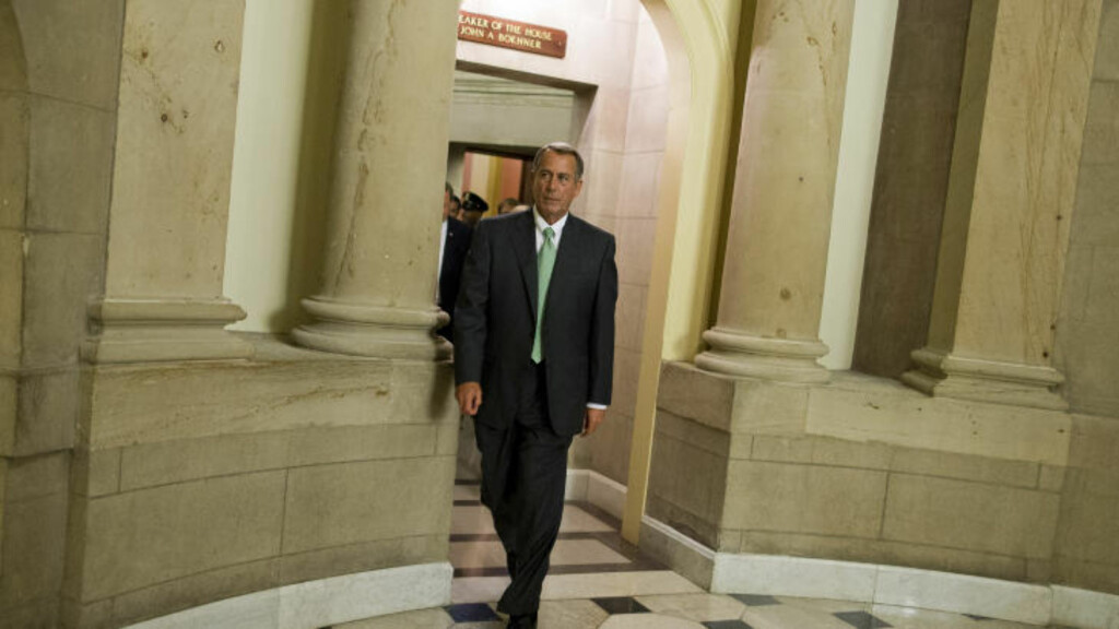 VIL IKKE HA OBAMACARE: Republikanernes leder i Representantenes hus John Boehner er kritisk til Obamas Obamacare-program. Foto: Evan Vucci / AP Photo VIL IKKE HA OBAMACARE: Republikanernes leder i Representantenes hus John Boehner er kritisk til Obamas Obamacare-program. Foto: Evan Vucci / AP Photo