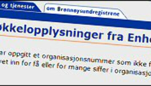Søker du på organisasjonsnummeret på fakturaen fra FixTelecom i Enhetsregisteret får du denne meldingen. <i>Illustrasjon: Per Ervland</i> Foto: Per Ervland Søker du på organisasjonsnummeret på fakturaen fra FixTelecom i Enhetsregisteret får du denne meldingen. <i>Illustrasjon: Per Ervland</i> Foto: Per Ervland