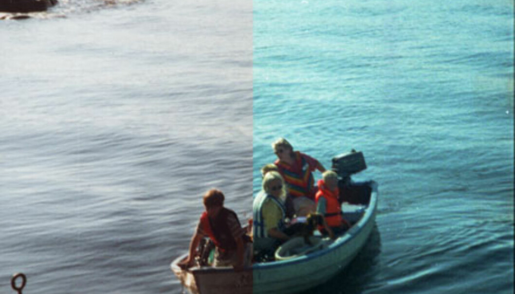 Skan av paiprkopi (venstre del) vs av negativ film (høyre del) Skan av paiprkopi (venstre del) vs av negativ film (høyre del)