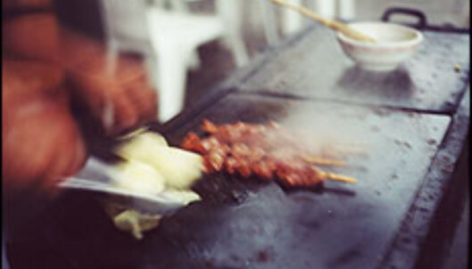 <strong>PERU:</strong> Marinerte oksehjerter på grillen.<br />
<br />
<I>Foto: Inga Holst</I> Foto: Inga Holst <strong>PERU:</strong> Marinerte oksehjerter på grillen.<br />
<br />
<I>Foto: Inga Holst</I> Foto: Inga Holst