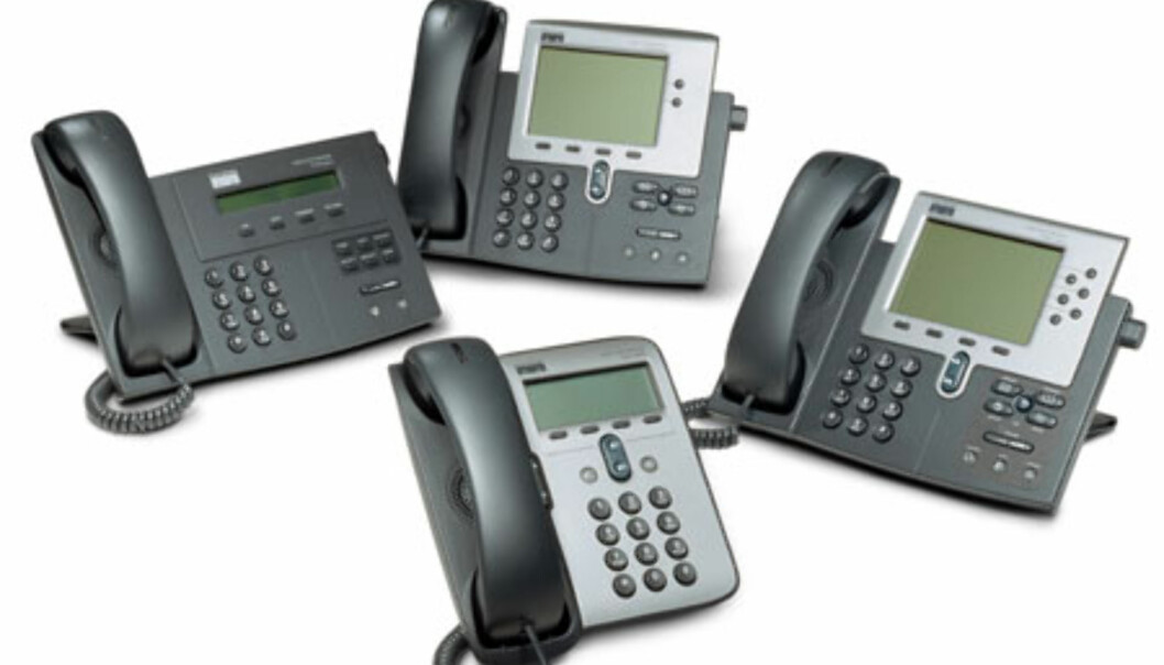 Cisco er blant de selskapene som satser stort på produksjon av IP-telefoner med utvidet Internett-funksjonalitet. Cisco er blant de selskapene som satser stort på produksjon av IP-telefoner med utvidet Internett-funksjonalitet.