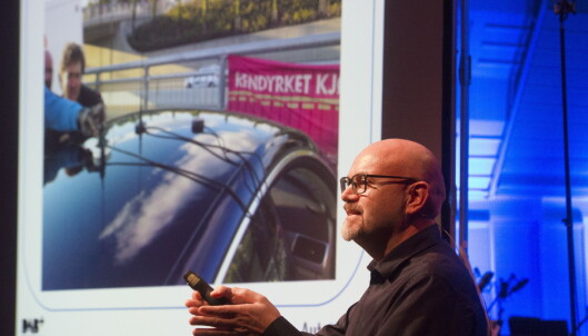 <strong>LØSNINGSORIENTERT:</strong> Alf M. Engvik ved AutoHIFI snakket om DAB-løsninger for bil under dagens møte om radiodigitalisering. Foto: Arne V. Hoem / Dagbladet <strong>LØSNINGSORIENTERT:</strong> Alf M. Engvik ved AutoHIFI snakket om DAB-løsninger for bil under dagens møte om radiodigitalisering. Foto: Arne V. Hoem / Dagbladet