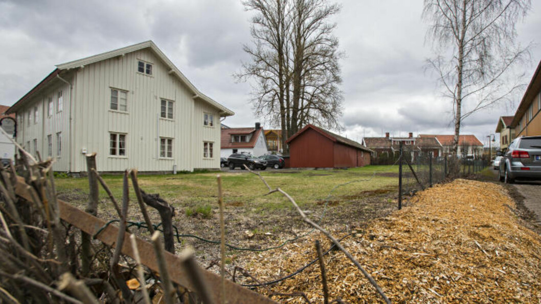 <strong>STORGATA 3:</strong> Det var i Jessheim sentrums eldste hage at nedfellingen av trærna fant sted i vinter. Dæhlie har tidligere beklaget å ha hogget ned de vernede trærne. Foto: Torbjørn Berg / Dagbladet <strong>STORGATA 3:</strong> Det var i Jessheim sentrums eldste hage at nedfellingen av trærna fant sted i vinter. Dæhlie har tidligere beklaget å ha hogget ned de vernede trærne. Foto: Torbjørn Berg / Dagbladet