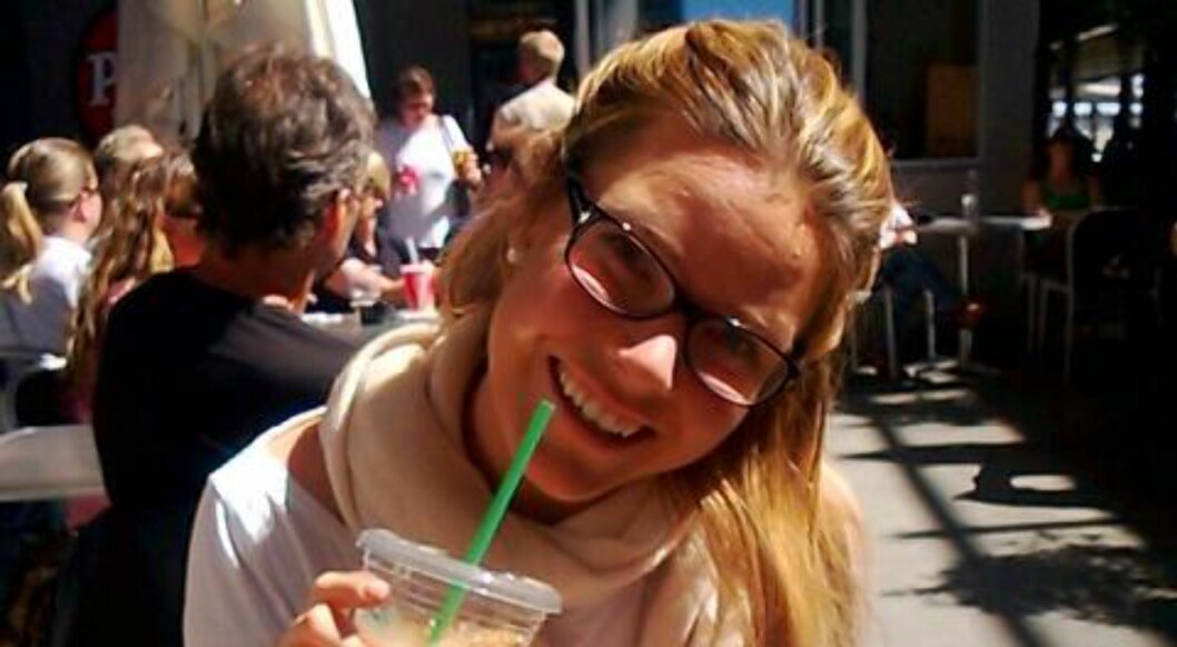 26. MAI: Monica Barstad på Gardermoen før avreise til Aten. Foto: Privat. 26. MAI: Monica Barstad på Gardermoen før avreise til Aten. Foto: Privat.