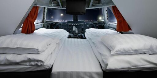 image: Du sover i en jumbojet, og suiten er i cockpit