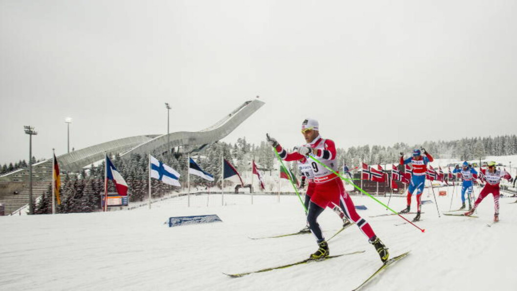 <strong> ANDREPLASS:</strong> Martin Johnsrud Sundby hadde et håp om å vinne femmila, men det holdt ikke helt inn. Likevel ble det Røa-løperen som sikret de norske fargene på pallen. Foto: Stian Lysberg Solum / NTB scanpix <strong> ANDREPLASS:</strong> Martin Johnsrud Sundby hadde et håp om å vinne femmila, men det holdt ikke helt inn. Likevel ble det Røa-løperen som sikret de norske fargene på pallen. Foto: Stian Lysberg Solum / NTB scanpix