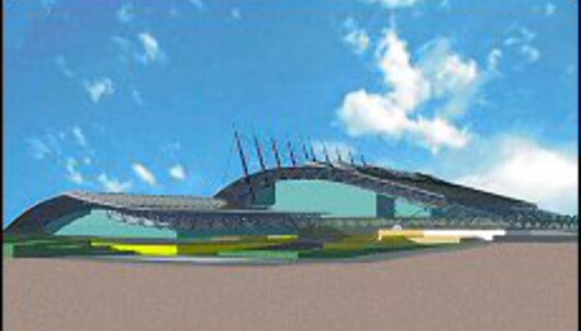Hamar fikk sitt vikingskip, nå får Aten Galatsi Olympic Hall. Her er en 3D framstilling av hvordan det vil se ut når det er ferdig. Hamar fikk sitt vikingskip, nå får Aten Galatsi Olympic Hall. Her er en 3D framstilling av hvordan det vil se ut når det er ferdig.