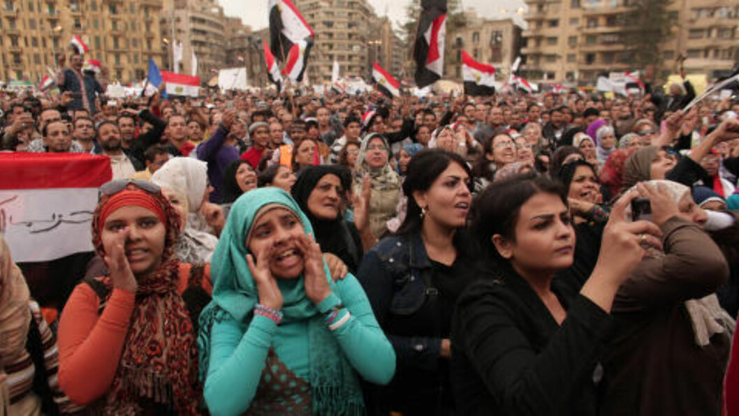 OGSÅ KVINNER: Kvinner har hatt stemmerett i Egypt siden 1952, men innad i styret til Det muslimske brorskap har ikke de kvinnelige medlemmene stemmerett. Foto: Maya Alleruzzo / AP Photo / NTB Scanpix OGSÅ KVINNER: Kvinner har hatt stemmerett i Egypt siden 1952, men innad i styret til Det muslimske brorskap har ikke de kvinnelige medlemmene stemmerett. Foto: Maya Alleruzzo / AP Photo / NTB Scanpix