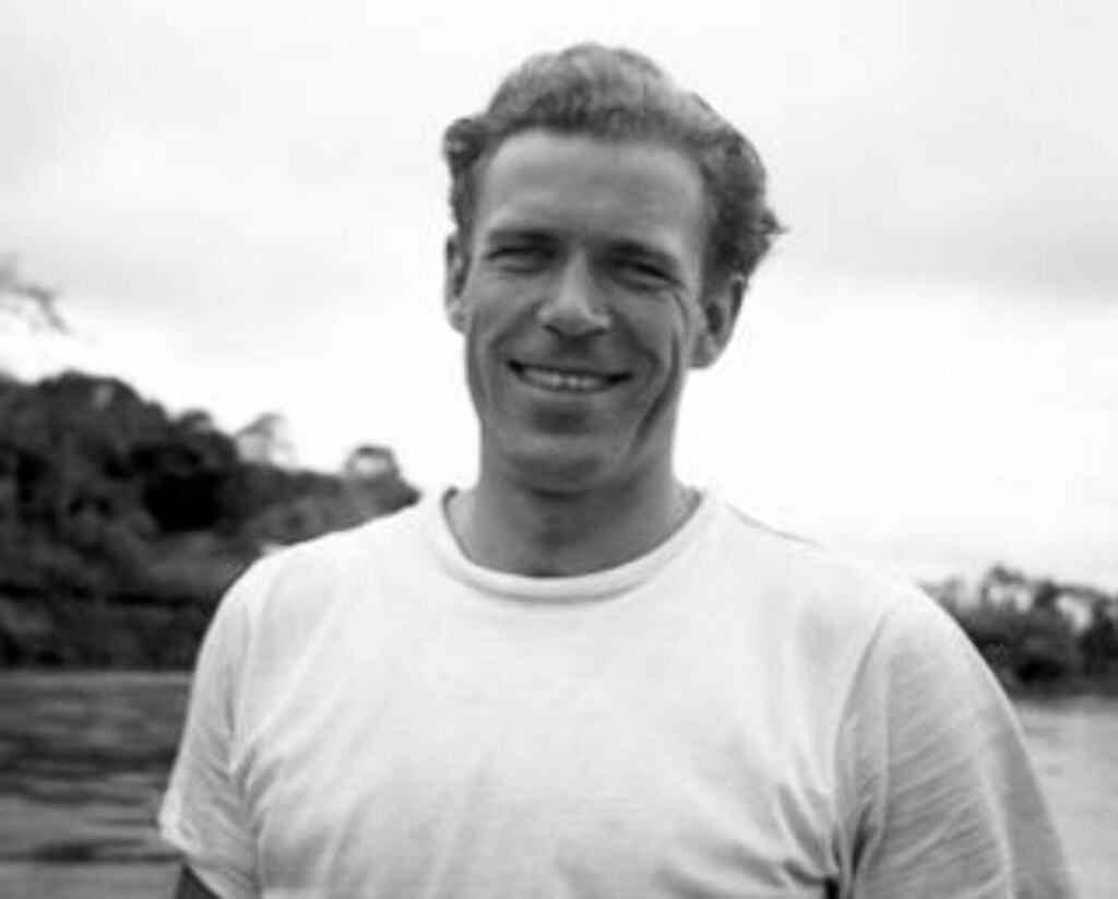 STAUT : Folkene bak filmen har tatt seg kunstneriske friheter i framstillingen av Herman Watzinger. Foto: Kon-Tiki-museet STAUT : Folkene bak filmen har tatt seg kunstneriske friheter i framstillingen av Herman Watzinger. Foto: Kon-Tiki-museet