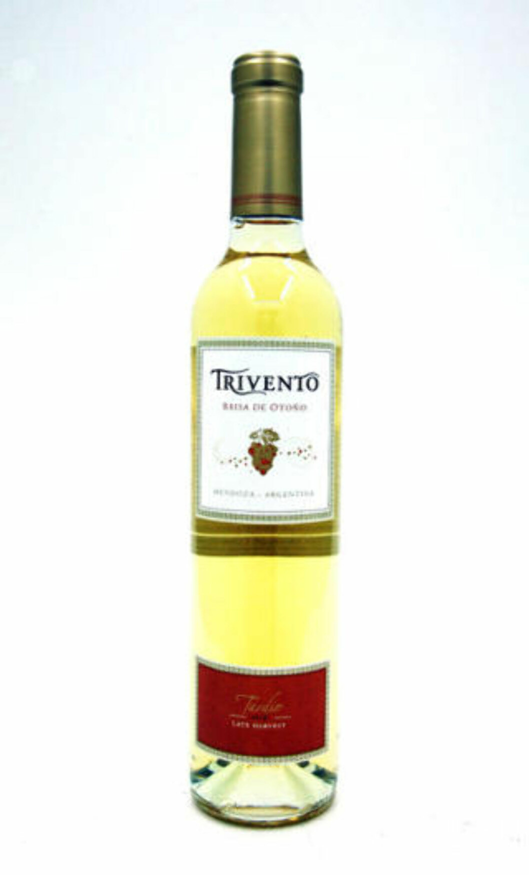 <strong>SØTVIN FRA ARGENTINA:</strong> Trivento Brisa de Otoño 2010 er en frisk og flott laget dessertvin. Får 80 poeng og femmer på terningen. <strong>SØTVIN FRA ARGENTINA:</strong> Trivento Brisa de Otoño 2010 er en frisk og flott laget dessertvin. Får 80 poeng og femmer på terningen.