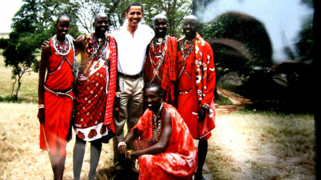 <strong>MED MASAI-VAKT:</strong> Barack Obama besøkte Masai Mara i 2006. <strong>MED MASAI-VAKT:</strong> Barack Obama besøkte Masai Mara i 2006.