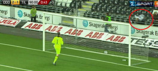 Samuelsen hyller kamikaze-supporteren på Odd Stadion Samuelsen hyller kamikaze-supporteren på Odd Stadion