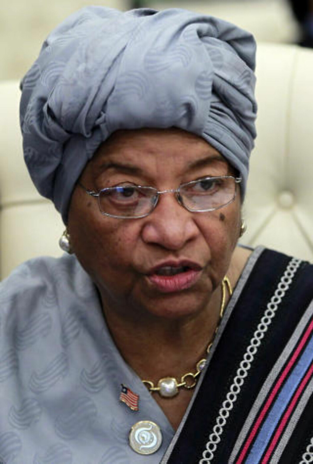 <strong>FIKK FREDSPRIS:</strong> President Ellen Johnson-Sirleaf. Foto: Reuters/Francois Lenoir/Scanpix <strong>FIKK FREDSPRIS:</strong> President Ellen Johnson-Sirleaf. Foto: Reuters/Francois Lenoir/Scanpix