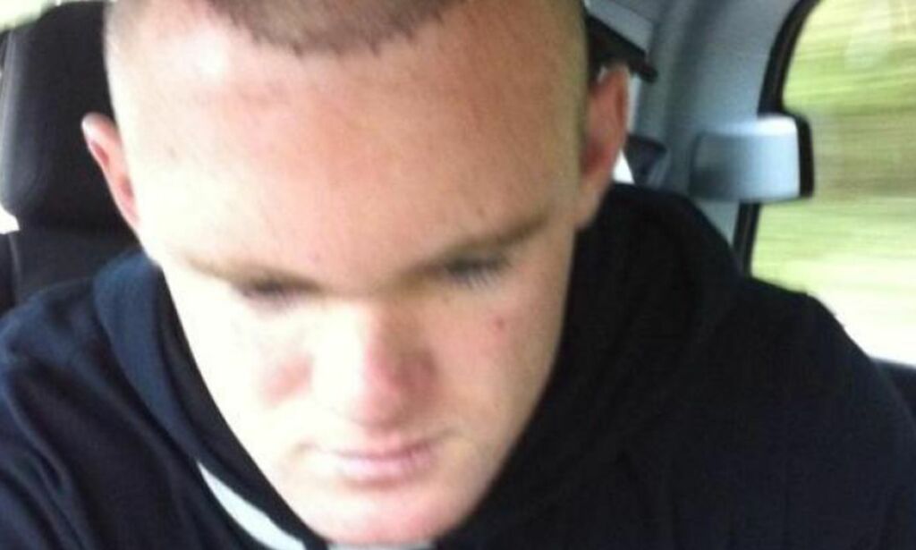 image: Rooney viser fram sitt nye hår
