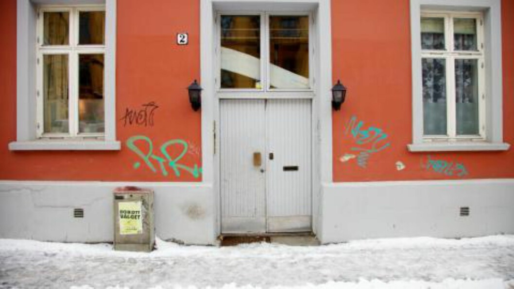 <strong>HER BODDE MARIA ULOVLIG:</strong> Maria Amelie (25) flyttet inn hos kjæresten Eivind Trædal i Klostergata 2 i Oslo i romjula. Foto: Eirik Helland Urke / Dagbladet <strong>HER BODDE MARIA ULOVLIG:</strong> Maria Amelie (25) flyttet inn hos kjæresten Eivind Trædal i Klostergata 2 i Oslo i romjula. Foto: Eirik Helland Urke / Dagbladet