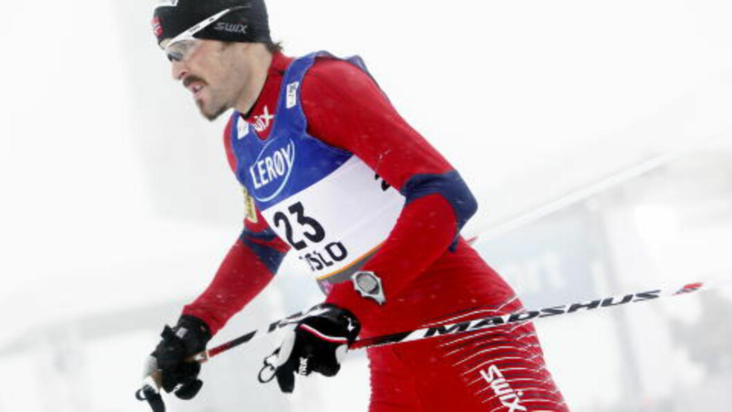 <strong><GJENNOMKJØRING:</strong> Magnus Moan var tom og tok dagens skirenn som en oppladning til mandagens lagkonkurranse. Foto: Stian Lysberg Solum / SCANPIX <strong><GJENNOMKJØRING:</strong> Magnus Moan var tom og tok dagens skirenn som en oppladning til mandagens lagkonkurranse. Foto: Stian Lysberg Solum / SCANPIX