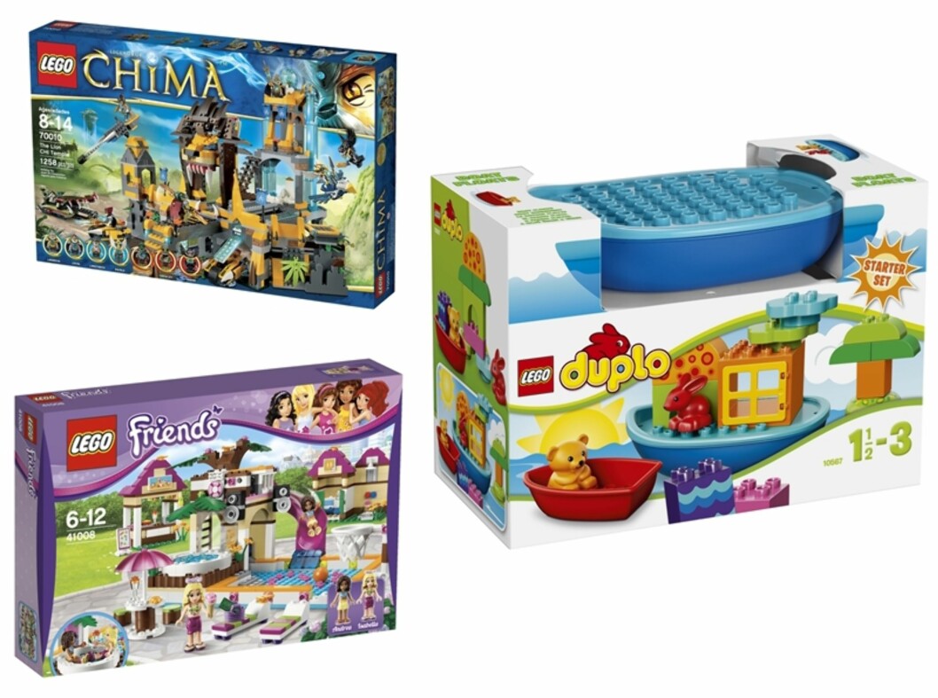 I ALLE VARIANTER: Fra Duplo til Friends. LEGO finnes i dag i utallige variasjoner. Foto: Produsenten I ALLE VARIANTER: Fra Duplo til Friends. LEGO finnes i dag i utallige variasjoner. Foto: Produsenten