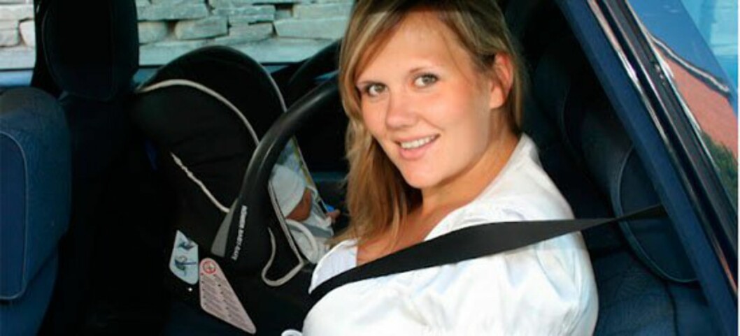 Stine Lervik på vei hjem - der hun fødte sin datter. Foto: Privat Stine Lervik på vei hjem - der hun fødte sin datter. Foto: Privat