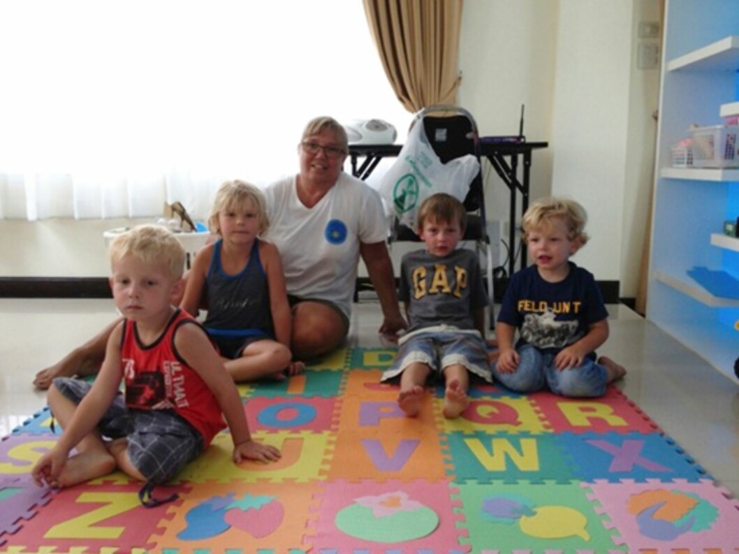 Carl Walther på fem år og Sivert på tre år trivdes godt i den svenske førskolen. Foto: privat Carl Walther på fem år og Sivert på tre år trivdes godt i den svenske førskolen. Foto: privat