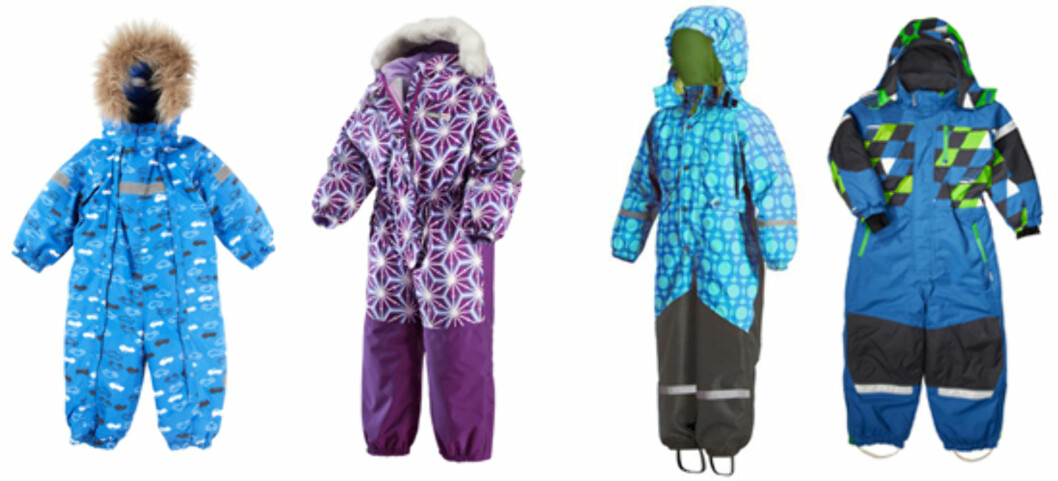 MELLOMPRIS: F.v. «MiniStorm» (kr 750, Nameit), «Casual Kiddo Double» (kr 999, Reima), dress fra Vossatassar (kr 799, Flust.no) og «Storm» (kr 860, Nameit). MELLOMPRIS: F.v. «MiniStorm» (kr 750, Nameit), «Casual Kiddo Double» (kr 999, Reima), dress fra Vossatassar (kr 799, Flust.no) og «Storm» (kr 860, Nameit).