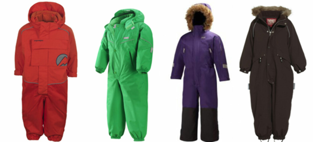 LUKSUS: F.v. «Applaus» fra Stormberg (kr 1199), «R-tec Latitude» (kr 1199, Reima), «K Powder» (kr 1499, Helly Hansen) og «Othello» (kr 1200, Ticket) LUKSUS: F.v. «Applaus» fra Stormberg (kr 1199), «R-tec Latitude» (kr 1199, Reima), «K Powder» (kr 1499, Helly Hansen) og «Othello» (kr 1200, Ticket)