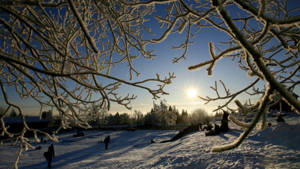 KALDT, MEN FINT: På Østlandet er det meldt kaldere vær mot helga, men samtidig er det stor sannsynlighet for sol.
Foto: Håkon Mosvold Larsen / SCANPIX KALDT, MEN FINT: På Østlandet er det meldt kaldere vær mot helga, men samtidig er det stor sannsynlighet for sol.
Foto: Håkon Mosvold Larsen / SCANPIX