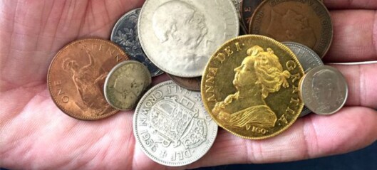 Lite ante faren at sønnen lekte med en gullmynt verdt over to millioner kroner Lite ante faren at sønnen lekte med en gullmynt verdt over to millioner kroner