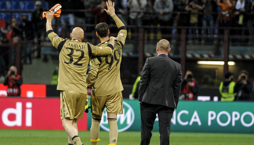 <strong>ARVTAKER:</strong> Christian Abbiati og Gianluigi Donnarumma. Foto: Nicolò Campo / Pacific Press <strong>ARVTAKER:</strong> Christian Abbiati og Gianluigi Donnarumma. Foto: Nicolò Campo / Pacific Press
