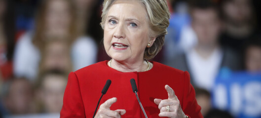 Au da, Hillary! Nesten hele forspranget er borte Au da, Hillary! Nesten hele forspranget er borte