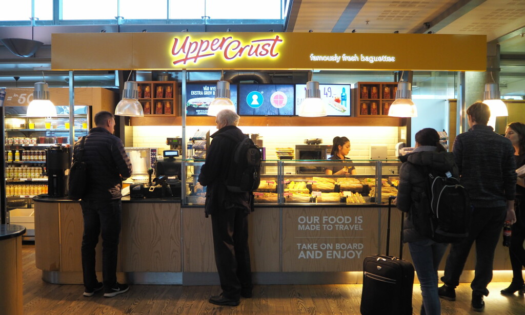 FORSVINNER: Upper Crust er de restaurantene som selger best på Gardermoen, men i løpet av 2017 er det slutt, både på innland og utland. FORSVINNER: Upper Crust er de restaurantene som selger best på Gardermoen, men i løpet av 2017 er det slutt, både på innland og utland. 