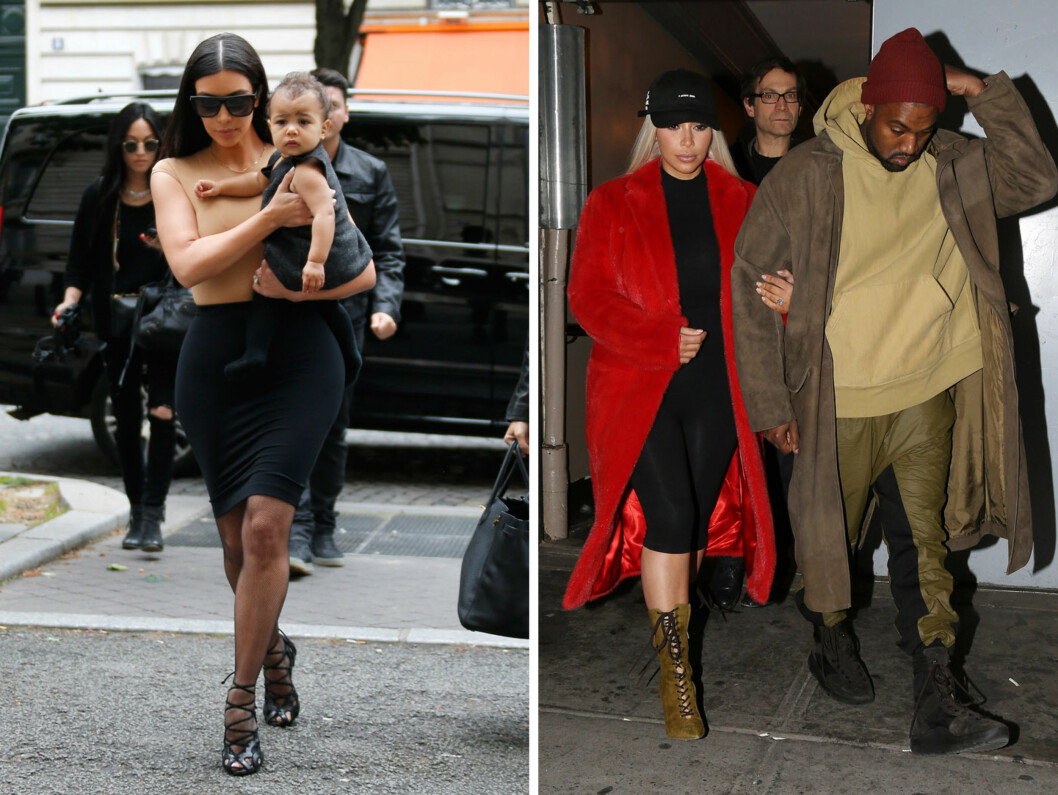 FØR OG NÅ: Etter at North West (t.v) ble født, kom Kim relativt raskt tilbake i form. Her er hun avbildet med datteren i Paris i mai 2014, mens hun på bildet til høyre er avbildet med Kanye West i New York i februar. Foto: Reuters/ Broadimage/ NTB Scanpix FØR OG NÅ: Etter at North West (t.v) ble født, kom Kim relativt raskt tilbake i form. Her er hun avbildet med datteren i Paris i mai 2014, mens hun på bildet til høyre er avbildet med Kanye West i New York i februar. Foto: Reuters/ Broadimage/ NTB Scanpix