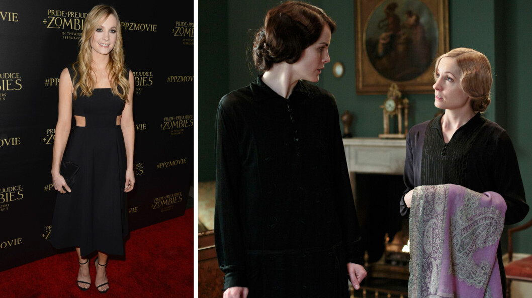BERØMT ROLLE: Joanne Froggatt har vunnet en Golden Globe for rollen som Anna Bates i «Downton Abbey» (t.h), her i en scene med Michelle Dockery på Lady Marys omtalte soverom. I tillegg til å besøke «Conan», dukket Froggatt opp på «Pride and Prejudice and Zombies»-premieren i L.A. forrige uke. Foto: AFP/ Ap/ NTB Scanpix BERØMT ROLLE: Joanne Froggatt har vunnet en Golden Globe for rollen som Anna Bates i «Downton Abbey» (t.h), her i en scene med Michelle Dockery på Lady Marys omtalte soverom. I tillegg til å besøke «Conan», dukket Froggatt opp på «Pride and Prejudice and Zombies»-premieren i L.A. forrige uke. Foto: AFP/ Ap/ NTB Scanpix