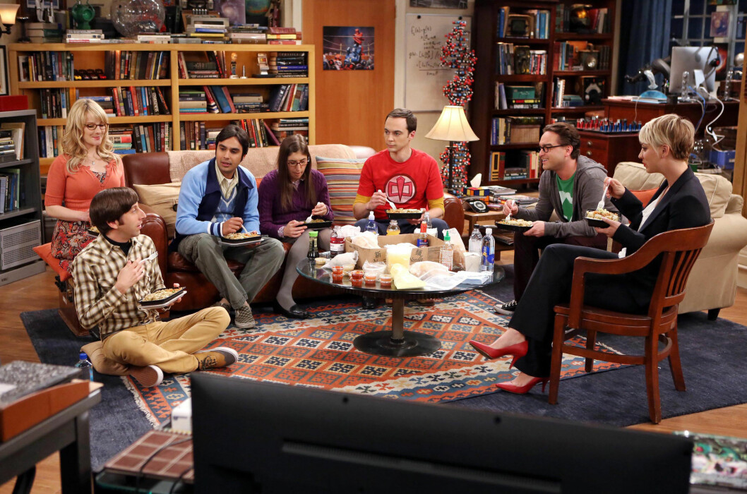 POPULÆRE: Kaley Cuoco (t.h) har blitt verdensberømt gjennom sin rolle som Penny i TV-serien «The Big Bang Theory». Her med kollegaene (f.v) Melissa Rauch, Simon Helberg, Kunal Nayyar, Mayim Bialik, Jim Parsons og Johnny Galecki. Foto: All Over Press POPULÆRE: Kaley Cuoco (t.h) har blitt verdensberømt gjennom sin rolle som Penny i TV-serien «The Big Bang Theory». Her med kollegaene (f.v) Melissa Rauch, Simon Helberg, Kunal Nayyar, Mayim Bialik, Jim Parsons og Johnny Galecki. Foto: All Over Press