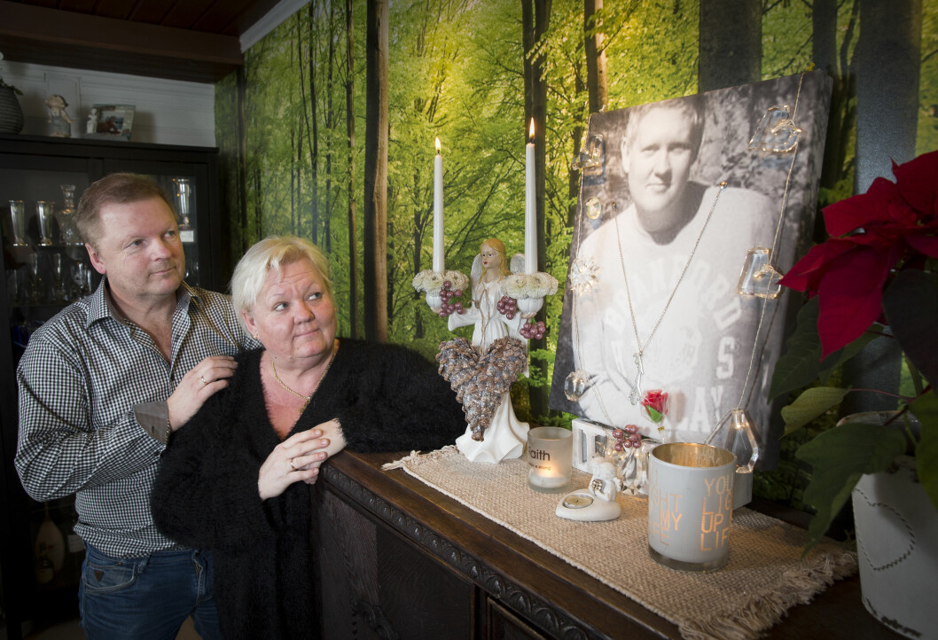 MISTET SØNNEN: Trine og Rune Wilberg savner sønnen Matias etter at han mistet livet på grunn av føflekk-kreft. Foto: Espen Solli, Se og Hør MISTET SØNNEN: Trine og Rune Wilberg savner sønnen Matias etter at han mistet livet på grunn av føflekk-kreft. Foto: Espen Solli, Se og Hør