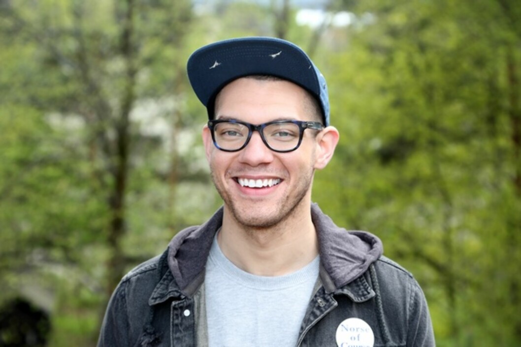 KASTET NESTEN OPP: Brandon Brones kastet nesten opp da han smakte på norsk tran. Foto: TVNorge KASTET NESTEN OPP: Brandon Brones kastet nesten opp da han smakte på norsk tran. Foto: TVNorge