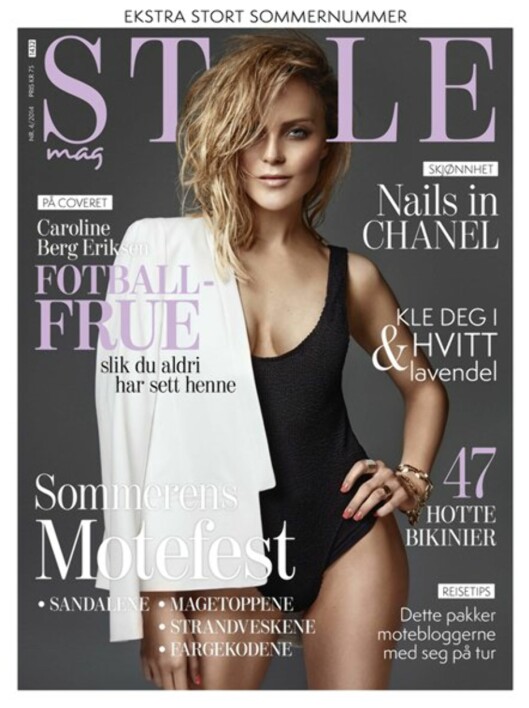 FORSIDEPIKE: Den populære bloggeren Caroline Berg Eriksen viser fram en ny, rocka side i denne sommerens StyleMag-nummer. Foto: Faksimile / StyleMag FORSIDEPIKE: Den populære bloggeren Caroline Berg Eriksen viser fram en ny, rocka side i denne sommerens StyleMag-nummer. Foto: Faksimile / StyleMag