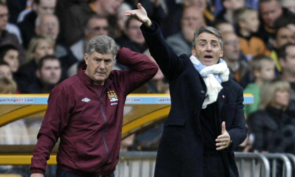 PRESSET ØKER: City-manager Roberto Mancini må leve med stadig flere rykter om splittelse i garderoben. Foto: IAN KINGTON/AFP PRESSET ØKER: City-manager Roberto Mancini må leve med stadig flere rykter om splittelse i garderoben. Foto: IAN KINGTON/AFP