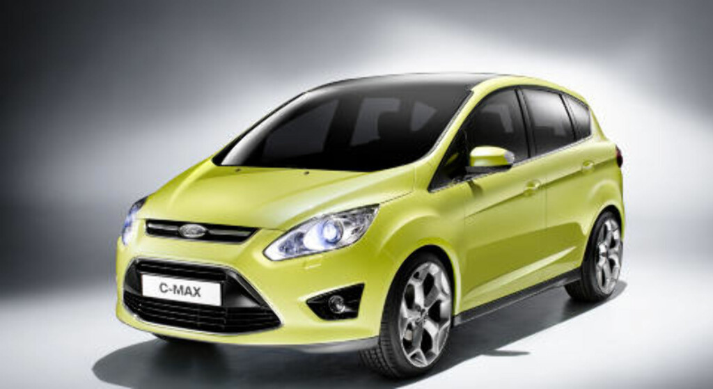 KOMPAKT: Den vanlige C-Max er en høyreist, kompakt femseter med masse plass i baksetet og til bagasje. Foto: FORD KOMPAKT: Den vanlige C-Max er en høyreist, kompakt femseter med masse plass i baksetet og til bagasje. Foto: FORD
